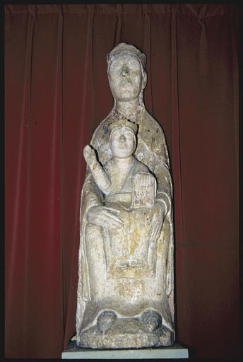 Groupe sculpté : 'Sainte Anne et la Vierge', bois (face)