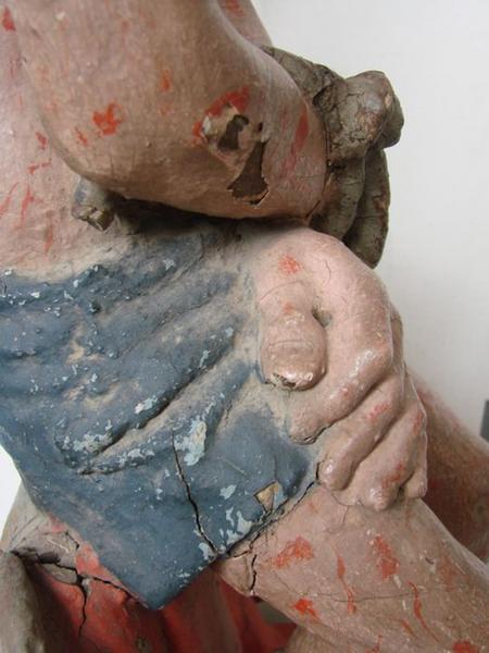 statue : Christ aux liens, détail