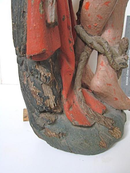 statue : Christ aux liens, détail