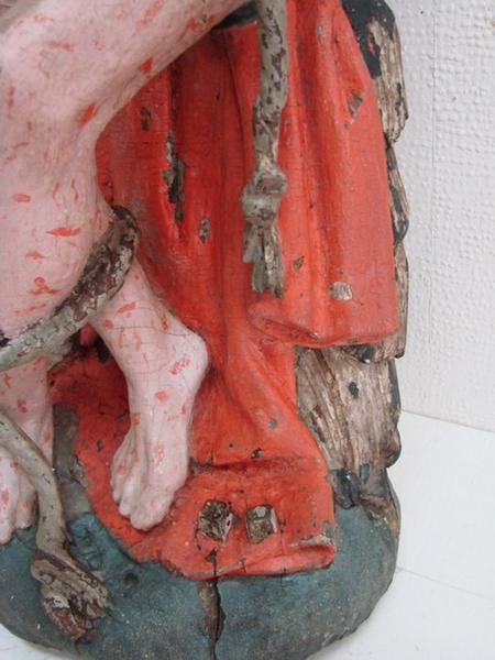 statue : Christ aux liens, détail