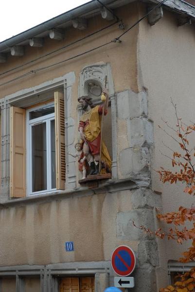 groupe sculpté : saint Roch, vue générale