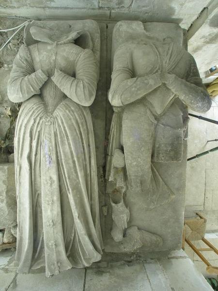 tombeau (gisants) du seigneur de Basché et de son épouse, vue générale