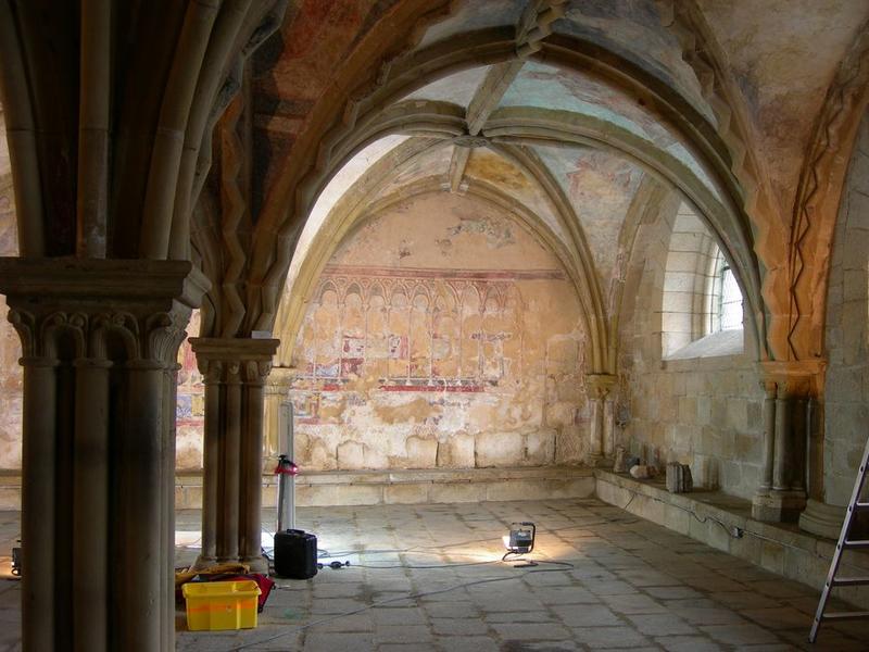 peintures monumentales, mur nord, La Cène, vue vue générale