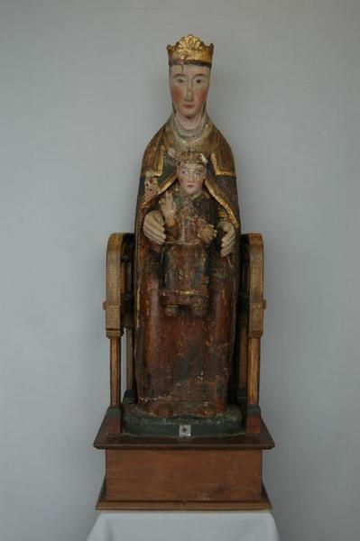 statue : Vierge à l'enfant, vue générale