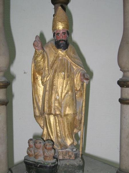 bâton de procession : saint Nicolas, détail