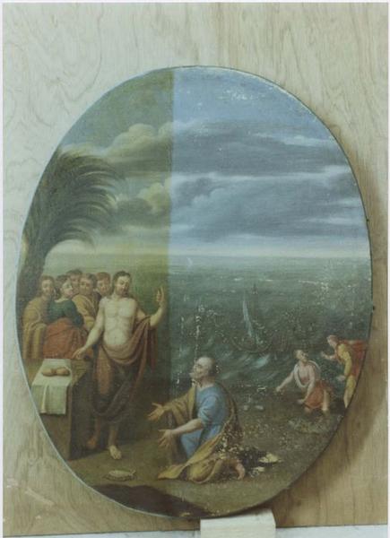 tableau : Apparition du Christ aux apôtres, vue générale