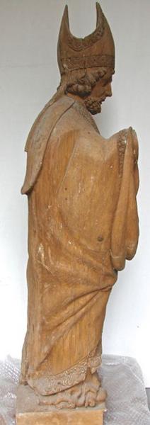 statue : saint Eloi, vue générale, profil droit