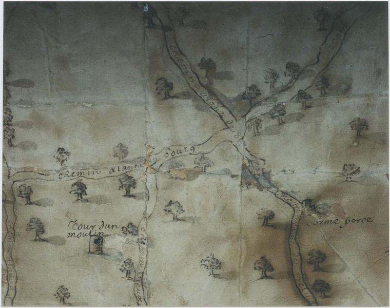 carte des paroisses, détail