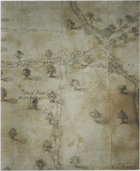 carte des paroisses, détail