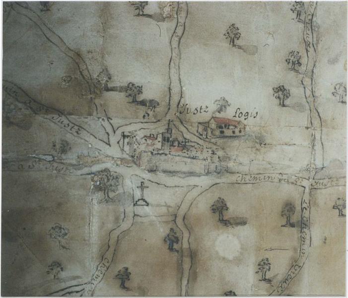 carte des paroisses, détail