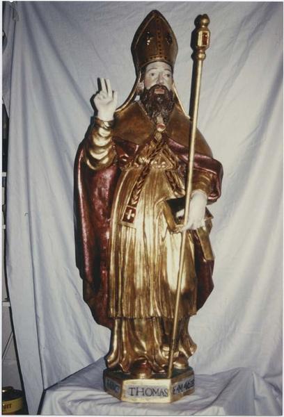 statue : saint Thomas, vue générale