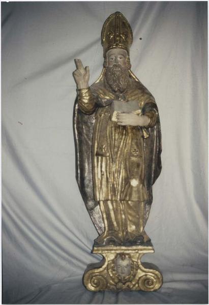 statue : saint Blaise, vue générale