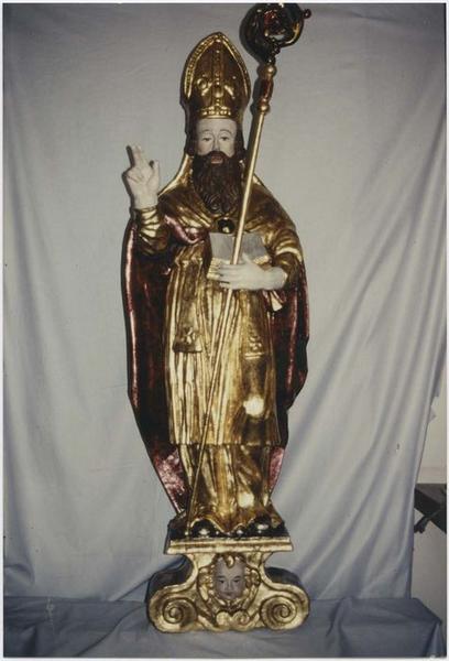 statue : saint Blaise, vue générale