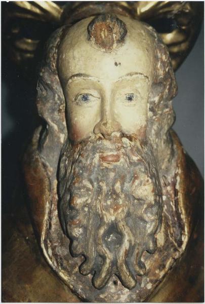 statue : saint Antoine, détail