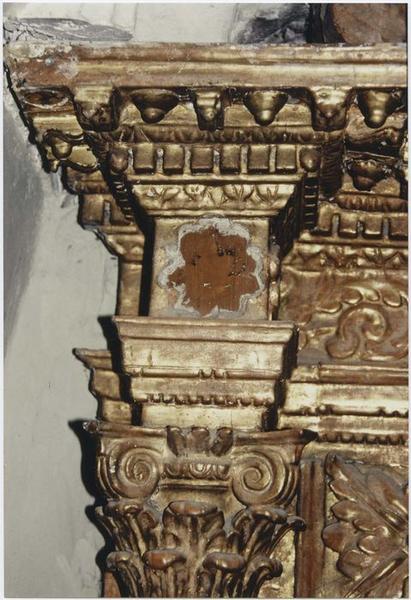 autel, retable (maître-autel), détail