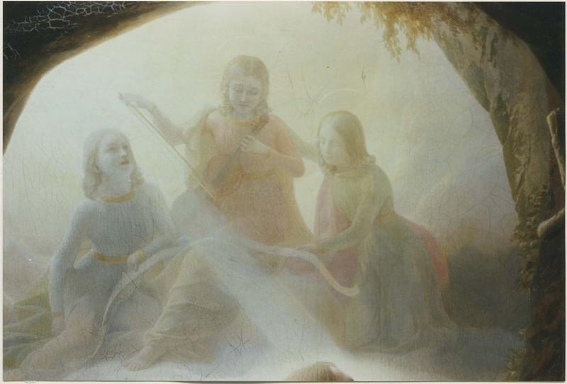 tableau : sainte Marie-Madeleine en extase, détail