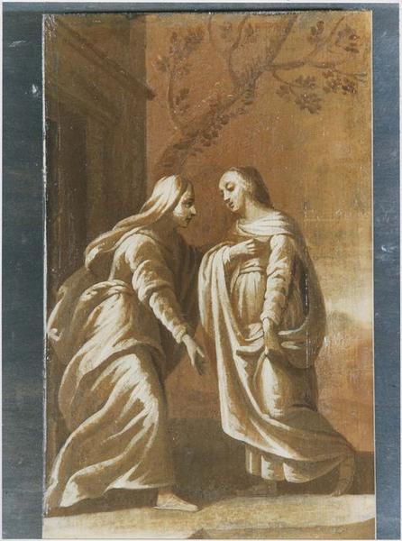 retable, détail : Visitation (la)