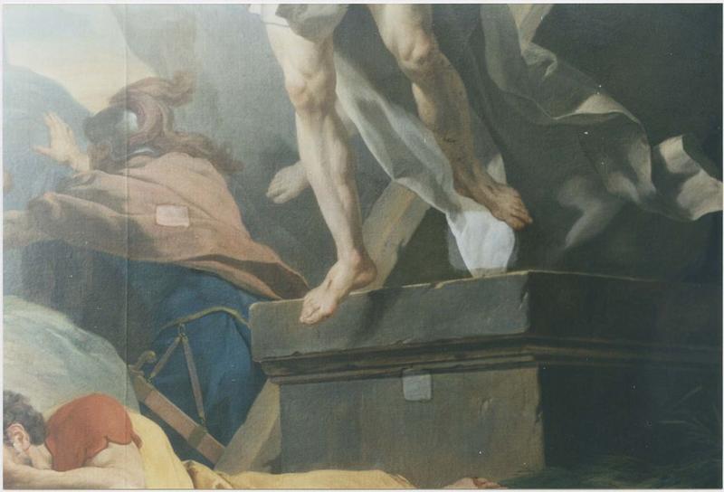 tableau : la Résurrection, détail