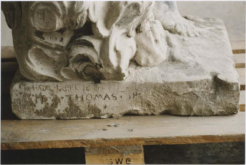 statue : Allégorie de l'air, détail