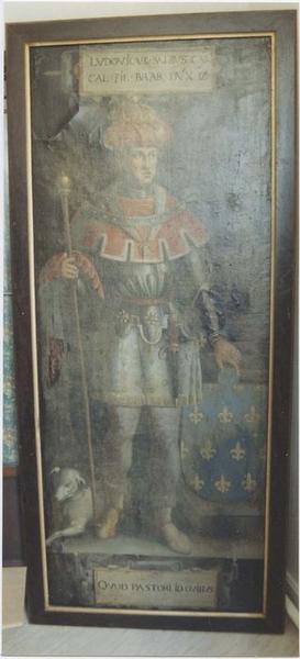 tableau : Portrait en pied de Louis le bègue fils de Charles le chauve, vue générale