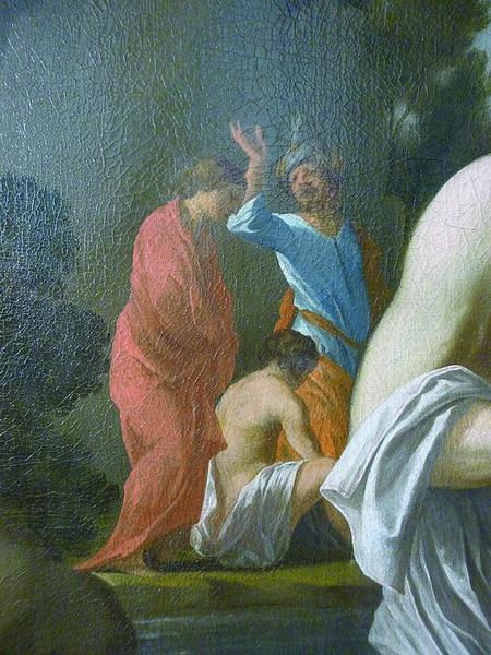 tableau : Baptême du Christ (le), détail