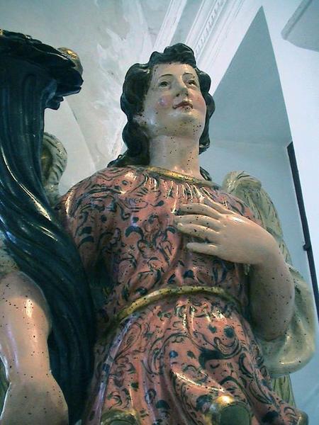 statue : ange sud, vue partielle