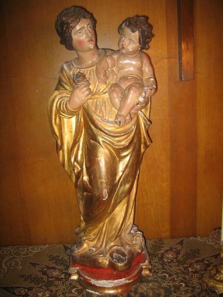 statue : Vierge à l'enfant, vue générale