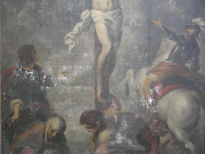 tableau : Crucifixion (La), vue partielle