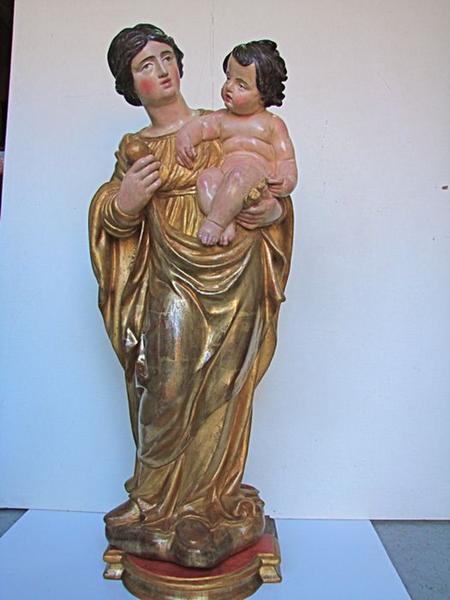 statue : Vierge à l'enfant, vue générale