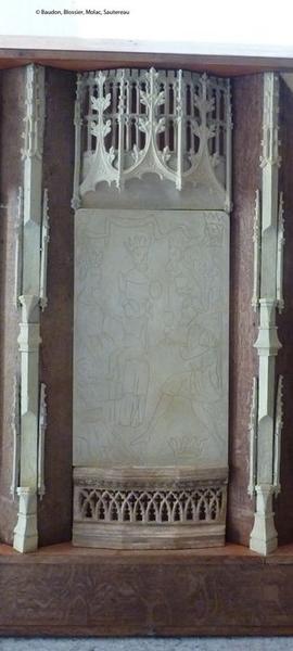 retable, bas-relief : Adoration (plaque neuve), vue générale