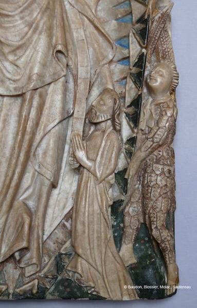 retable, bas-relief : Assomption, détail