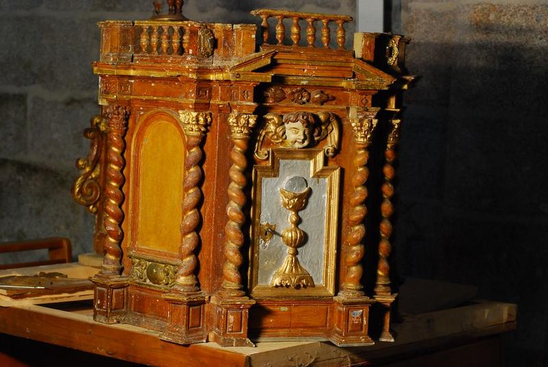 tabernacle du maître-autel, vue partielle