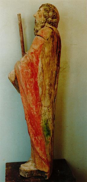 statue : apôtre, profil gauche, vue générale