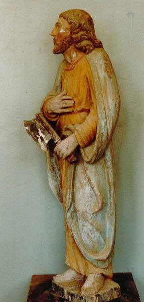 statue : apôtre, profil gauche, vue générale