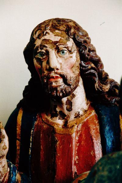statue : Christ sauveur du monde, détail