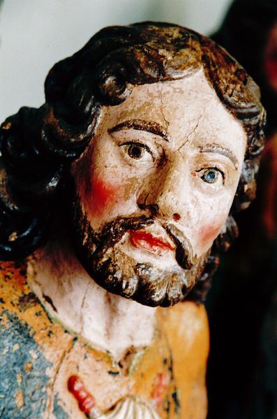 statue : apôtre, vue partielle
