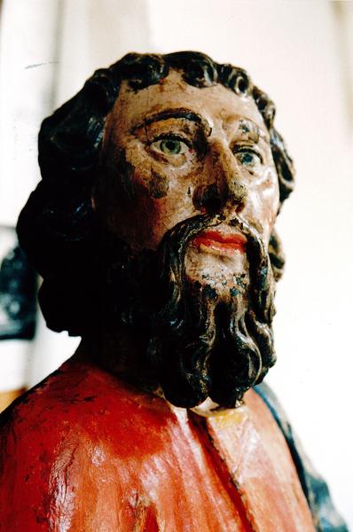 statue : apôtre, vue partielle
