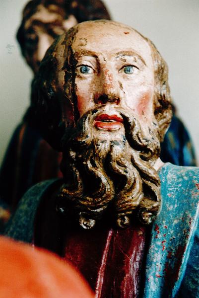 statue : apôtre, vue partielle