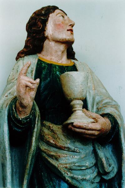 statue : apôtre, vue partielle