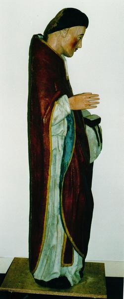 statue : saint Jude apôtre, profil droit, vue générale