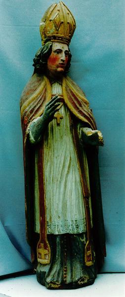 statue : saint évêque, vue générale