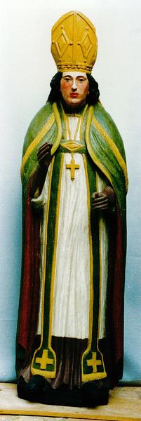 statue : saint évêque, vue générale