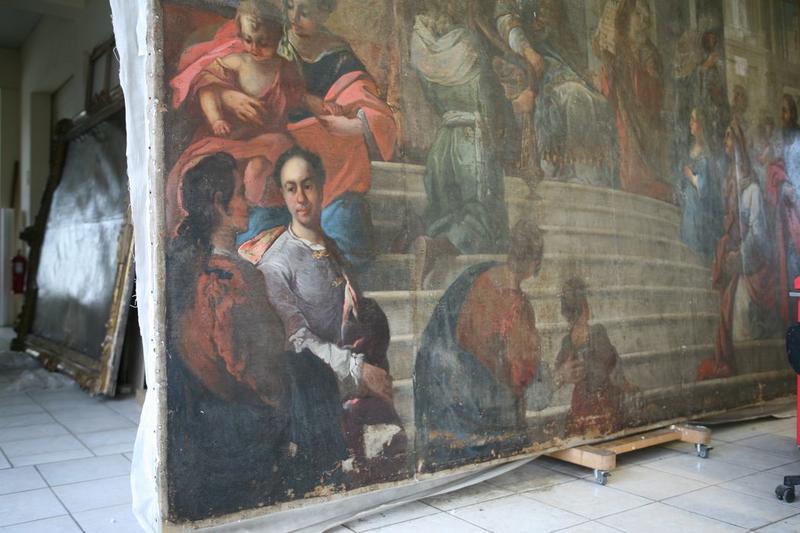 tableau : Présentation de la Vierge au Temple (la), détail