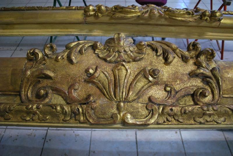 cadre du tableau : Présentation de la Vierge au Temple (la), détail