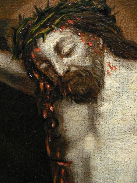 tableau : Calvaire (le), détail du Christ