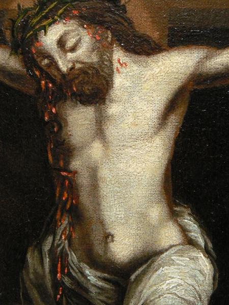 tableau : Calvaire (le), détail du Christ