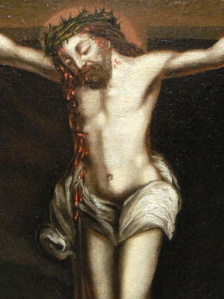 tableau : Calvaire (le), détail du Christ