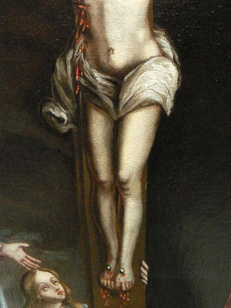 tableau : Calvaire (le), détail du Christ