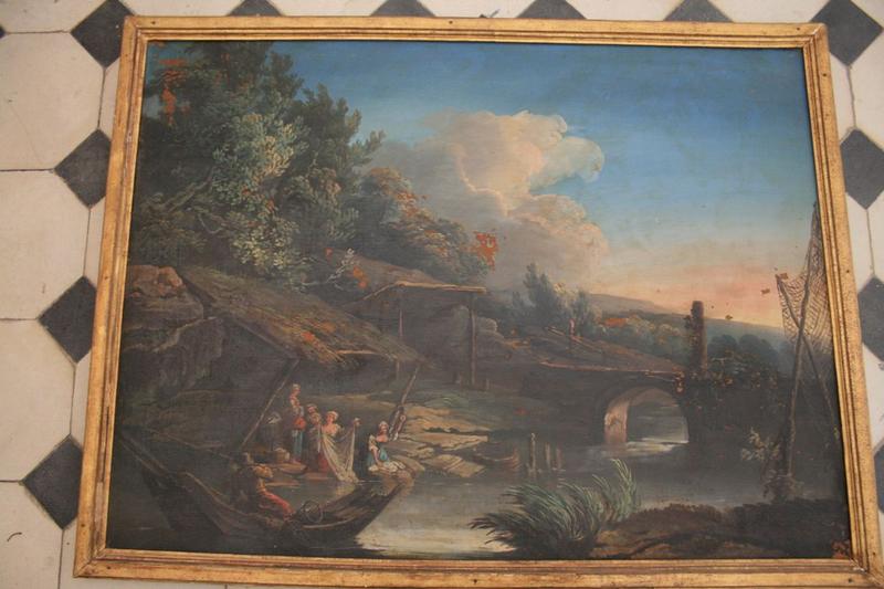 tableau : Paysage animé, vue générale