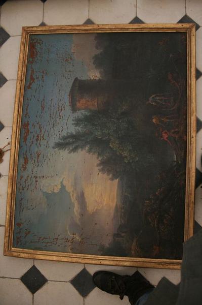 tableau : Paysage animé, vue générale